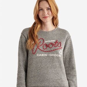 NWT Roots Cabin Fleece Crew